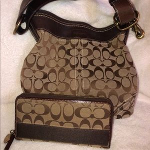 Coach Purse and Wallet Combo